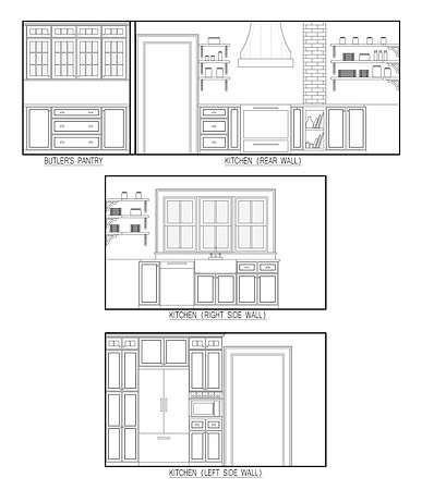 2-D Kitchen Plans